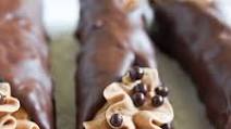 Chocolate-Dipped Mocha Cannoli Chocolate-Dipped Mocha Cannoli