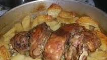 Goat with lemon and garlic Goat with lemon and garlic