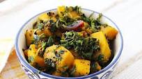 Methi Kumro Recipe - Bengali Style Fenugreek Leaves and Pumpkin Stir Fry Methi Kumro Recipe - Bengali Style Fenugreek Leaves and Pumpkin Stir Fry