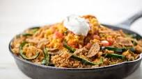 Chile Rellenos Rice Casserole with poblano peppers and cheddar cheese Chile Rellenos Rice Casserole with poblano peppers and cheddar cheese