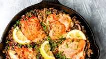 Skillet Chicken with Mushrooms and Rice Skillet Chicken with Mushrooms and Rice