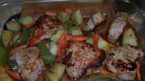 Lemon Garlic Pork Loin with Vegetables Lemon Garlic Pork Loin with Vegetables