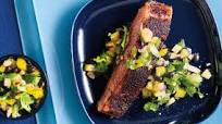 Jamaican Jerk Salmon with Caribbean Salsa Jamaican Jerk Salmon with Caribbean Salsa