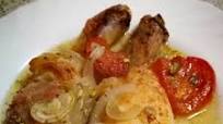Muslos de pollo al horno con hierbabuena y pistachos Muslos de pollo al horno con hierbabuena y pistachos