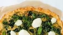 Spinach, Kale, and Mozzarella Cauliflower Pizza Spinach, Kale, and Mozzarella Cauliflower Pizza