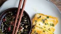 Pan-fried Tofu with Egg and Chive Pan-fried Tofu with Egg and Chive