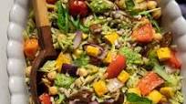 Pesto Orzo Salad with Roasted Vegetables & Chickpeas Pesto Orzo Salad with Roasted Vegetables & Chickpeas