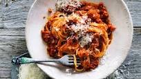 White fish spaghetti bolognese