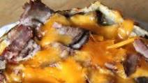 Cheesy Shaved Beef Stuffed Baked Potatoes Cheesy Shaved Beef Stuffed Baked Potatoes
