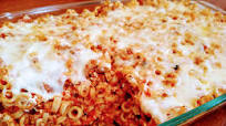 Three Cheese Baked Spaghettios Three Cheese Baked Spaghettios