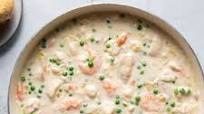 Seafood a la King With Tilapia, Shrimp, and Crab Seafood a la King With Tilapia, Shrimp, and Crab