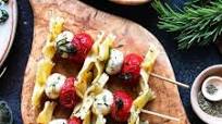 Roasted Tomato Caprese Skewers Roasted Tomato Caprese Skewers