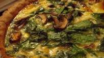 Spinach, Mushroom, and Mozzarella Quiche Spinach, Mushroom, and Mozzarella Quiche