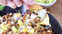 Hawaiian Pulled Pork Skillet Nachos with Pineapple Guacamole Hawaiian Pulled Pork Skillet Nachos with Pineapple Guacamole