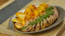 Grilled Cuban Mojo Marinated Pork Tenderloin with Fried Plantains Grilled Cuban Mojo Marinated Pork Tenderloin with Fried Plantains