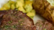 Air Fryer Garlic Butter Steaks Air Fryer Garlic Butter Steaks
