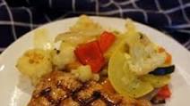 Zesty Pork Chops and Grilled Vegetables Recipe Zesty Pork Chops and Grilled Vegetables Recipe