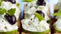 Toast met tzatziki Toast met tzatziki