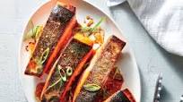 Crispy Salmon Fillets with Sesame-Soy Drizzle Crispy Salmon Fillets with Sesame-Soy Drizzle