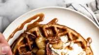 Bananas Foster Whole Wheat Waffles Bananas Foster Whole Wheat Waffles