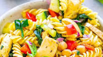 Mediterranean Lemon Chicken Pasta Salad Mediterranean Lemon Chicken Pasta Salad