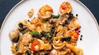 Spicy Seafood Drunken Noodles Spicy Seafood Drunken Noodles