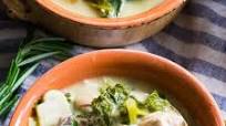 Creamy Paleo Chicken Soup with Mushrooms and Kale {Whole30} Creamy Paleo Chicken Soup with Mushrooms and Kale {Whole30}