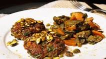 Moroccan Spiced Lamb Burgers with Pistachio Crust Moroccan Spiced Lamb Burgers with Pistachio Crust