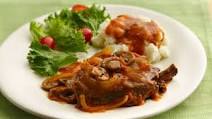 Slow-Cooker Smothered Swiss Steak Slow-Cooker Smothered Swiss Steak