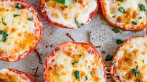 Baked Tomatoes with Mozzarella and Parmesan Baked Tomatoes with Mozzarella and Parmesan
