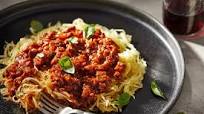 Roasted Spaghetti Squash With Tempeh Bolognese Roasted Spaghetti Squash With Tempeh Bolognese