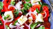 Tomato Feta Salad (Mediterranean Side Dish) Tomato Feta Salad (Mediterranean Side Dish)