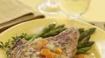 Herbed Pork Chops with Caramelized Garlic-Riesling Vinegar Reduction Herbed Pork Chops with Caramelized Garlic-Riesling Vinegar Reduction