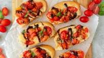 Baked Bruschetta on Gluten-Free Bread Baked Bruschetta on Gluten-Free Bread