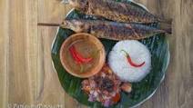 Inihaw na Galunggong with Ensaladang Talong Inihaw na Galunggong with Ensaladang Talong