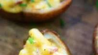 Mac and Cheese Potato Skins Mac and Cheese Potato Skins