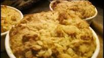 Peach filling w/ Aunt Jemima Crumble Topping Peach filling w/ Aunt Jemima Crumble Topping