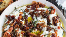 Whipped Goat Cheese with Bacon & Dates Whipped Goat Cheese with Bacon & Dates