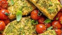 Baked Pesto Salmon Baked Pesto Salmon