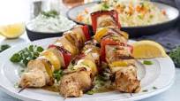 Greek Chicken Kabobs with Homemade Tzatziki and Rice Pilaf Greek Chicken Kabobs with Homemade Tzatziki and Rice Pilaf