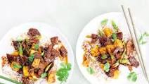 Pineapple, beef & ginger stir-fry Pineapple, beef & ginger stir-fry