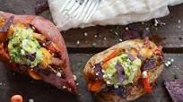 Steak Fajita Stuffed Baked Potatoes with Avocado Chipotle Crema Steak Fajita Stuffed Baked Potatoes with Avocado Chipotle Crema