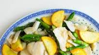 Stir-Fried Cod With Yellow Squash and Asparagus Recipe Stir-Fried Cod With Yellow Squash and Asparagus Recipe