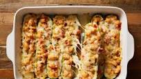Garlicky Shrimp Zucchini Boats Garlicky Shrimp Zucchini Boats