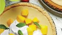 Mango-Lemon-Buttermilk Icebox Pie with Baked Saltine Cracker Crust Mango-Lemon-Buttermilk Icebox Pie with Baked Saltine Cracker Crust