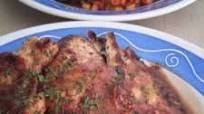 Filetitos de Pollo a la Plancha en Salsa Barbacoa Coreana y Naranja con Verduritas al Wok Filetitos de Pollo a la Plancha en Salsa Barbacoa Coreana y Naranja con Verduritas al Wok
