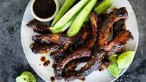 Chinese barbecued sticky pork ribs Chinese barbecued sticky pork ribs