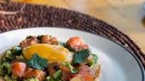Salmon Poke Tostada Salmon Poke Tostada