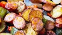 Oven-Roasted Sausage and Potatoes Oven-Roasted Sausage and Potatoes