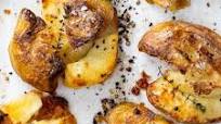 Crispy salt and pepper smashed potatoes Crispy salt and pepper smashed potatoes
